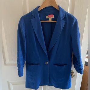 Michael Kors - beautiful blue linen blazer - size 4 💙